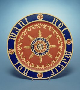 Assiette à pain Minton (céramique) - Augustus Welby Northmore Pugin